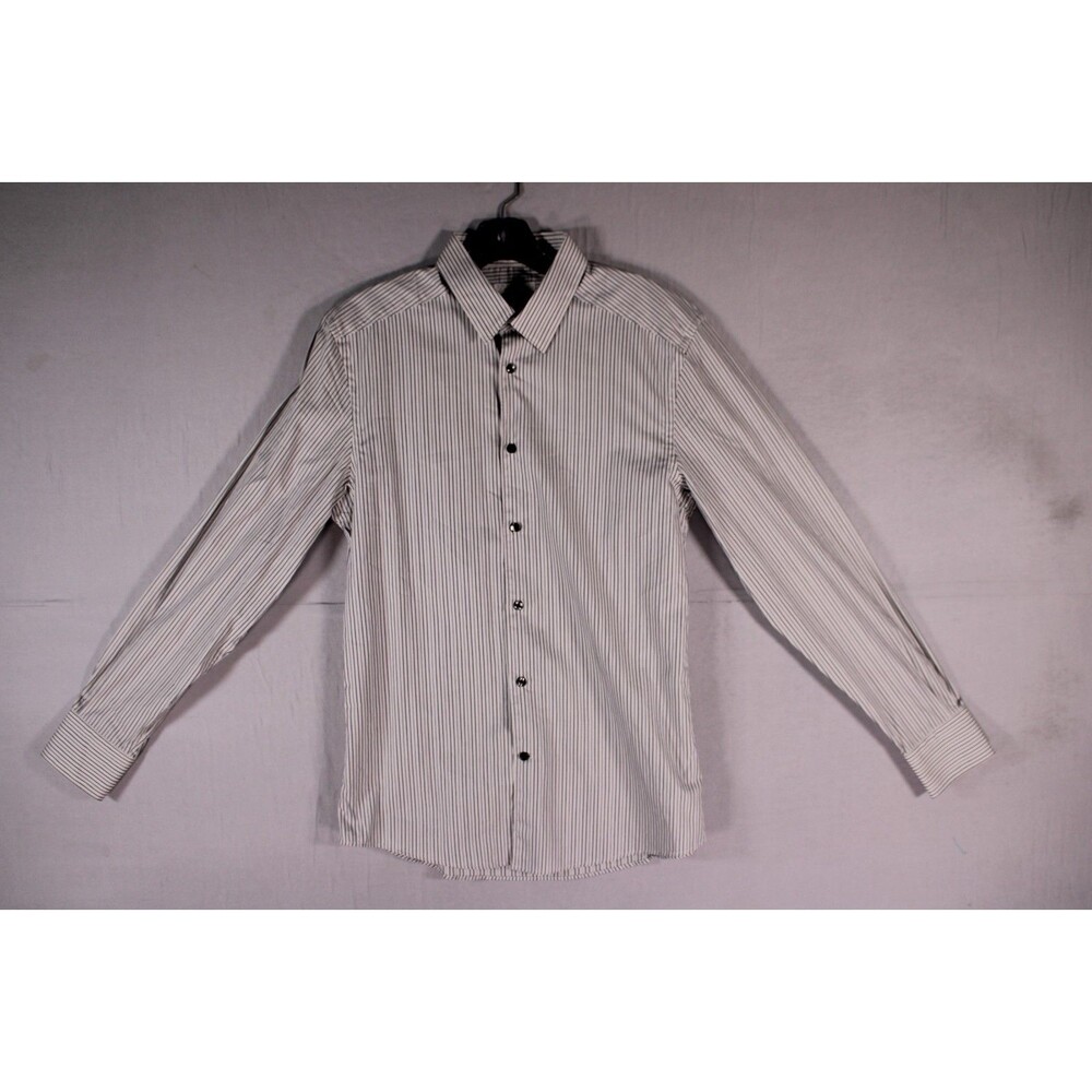 Versace Collection Trend Men's Size 40 Striped Long Sleeve Button Up Shirt